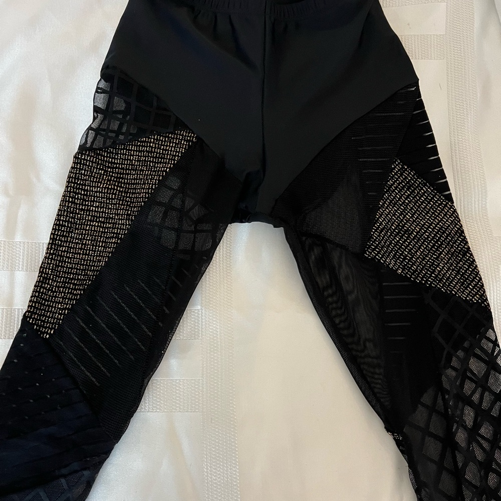 Brian Lichtenberg Glitter Patchwork Leggings - image 8